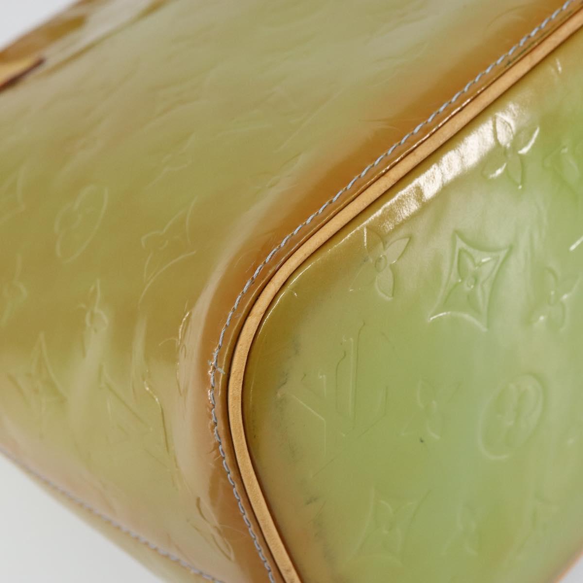 LOUIS VUITTON Monogram Vernis Houston Hand Bag Baby Blue M91005 LV Auth ka537