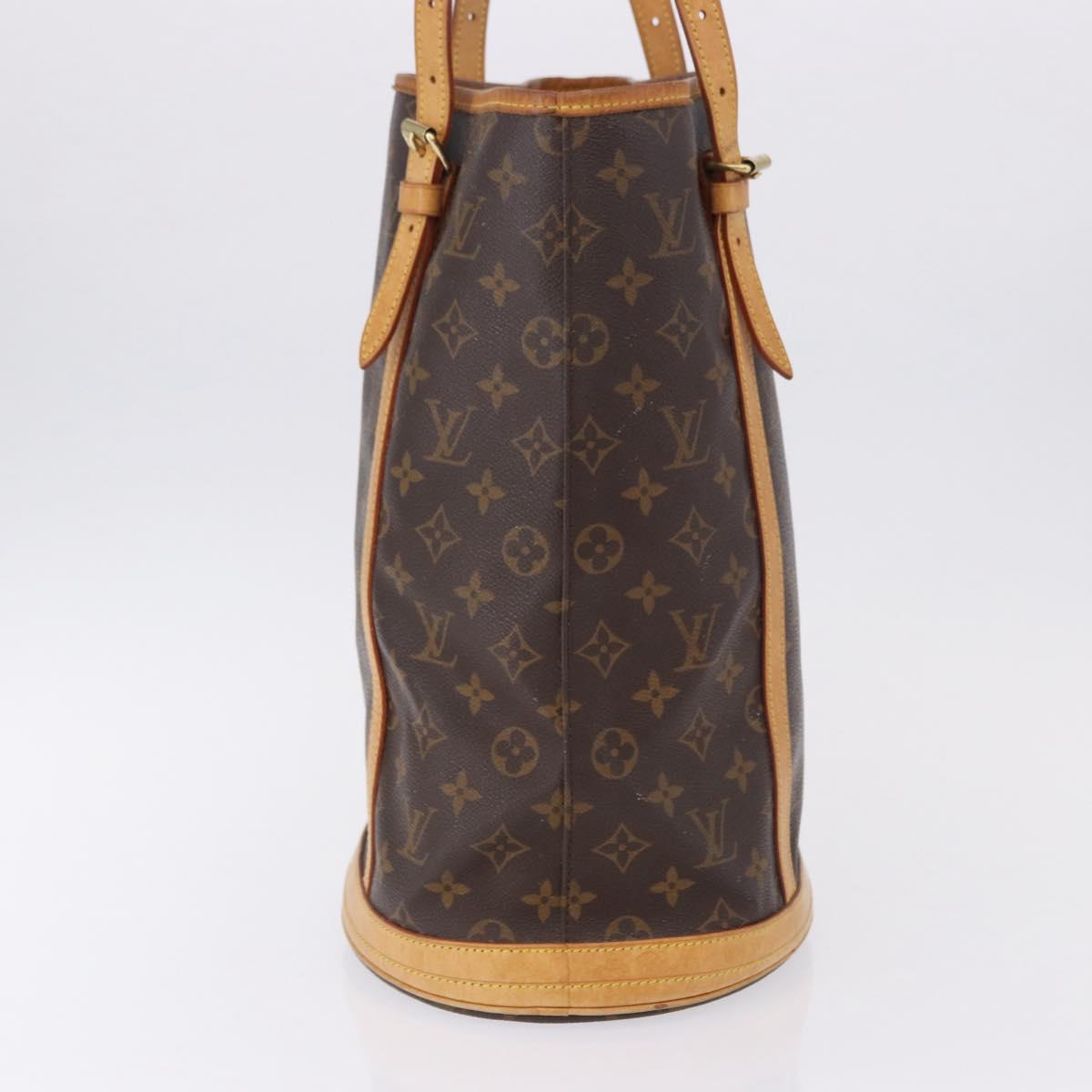 LOUIS VUITTON Monogram Bucket GM Shoulder Bag M42236 LV Auth ka5376