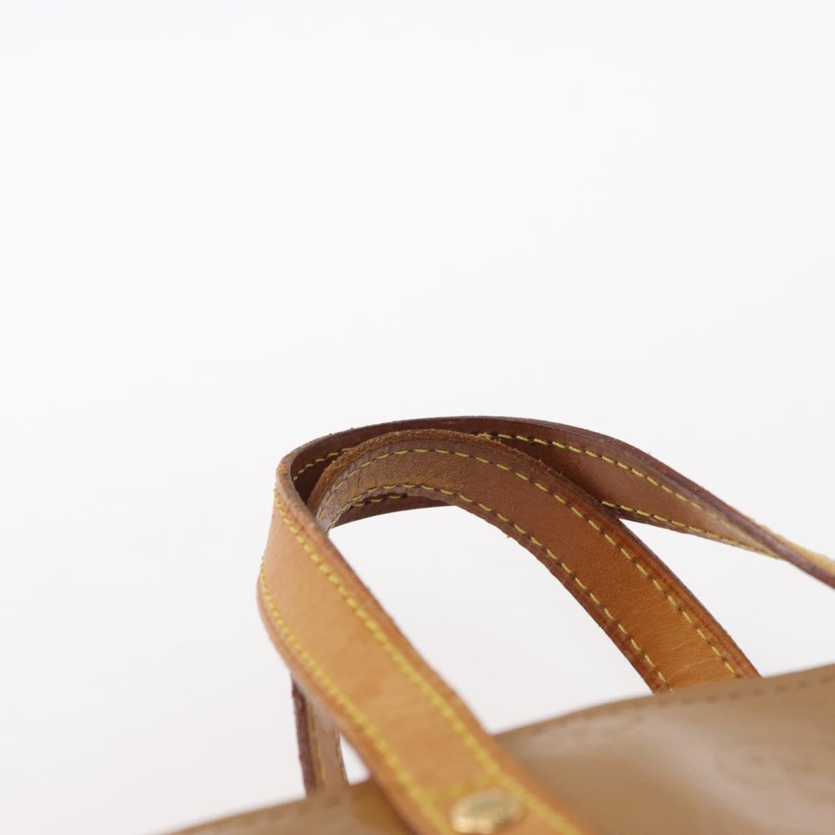 LOUIS VUITTON Monogram Vernis Reade PM Hand Bag Beige M91334 LV Auth ka538