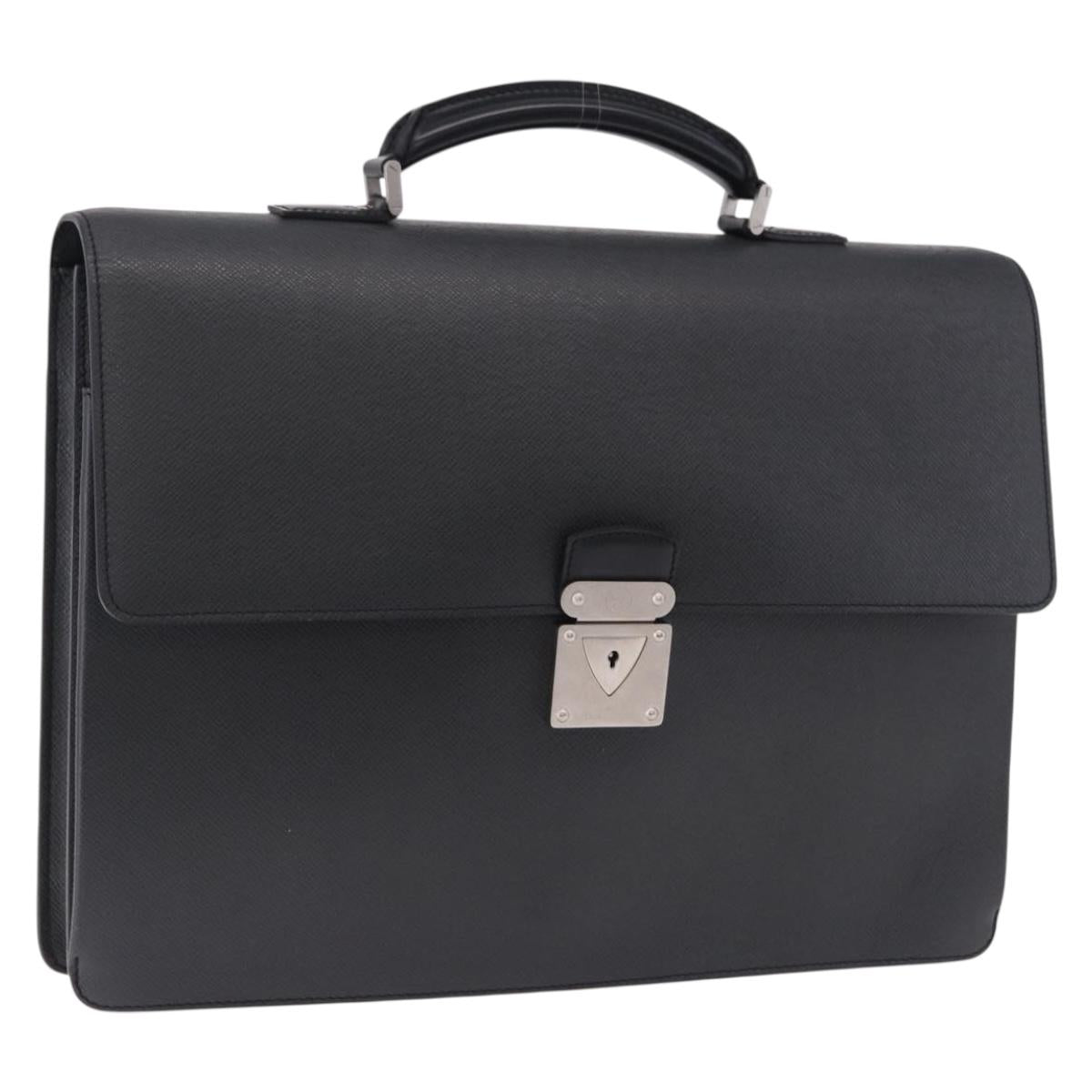 LOUIS VUITTON Taiga Robusto 1 Business Bag Ardoise M31052 LV Auth ka5381V