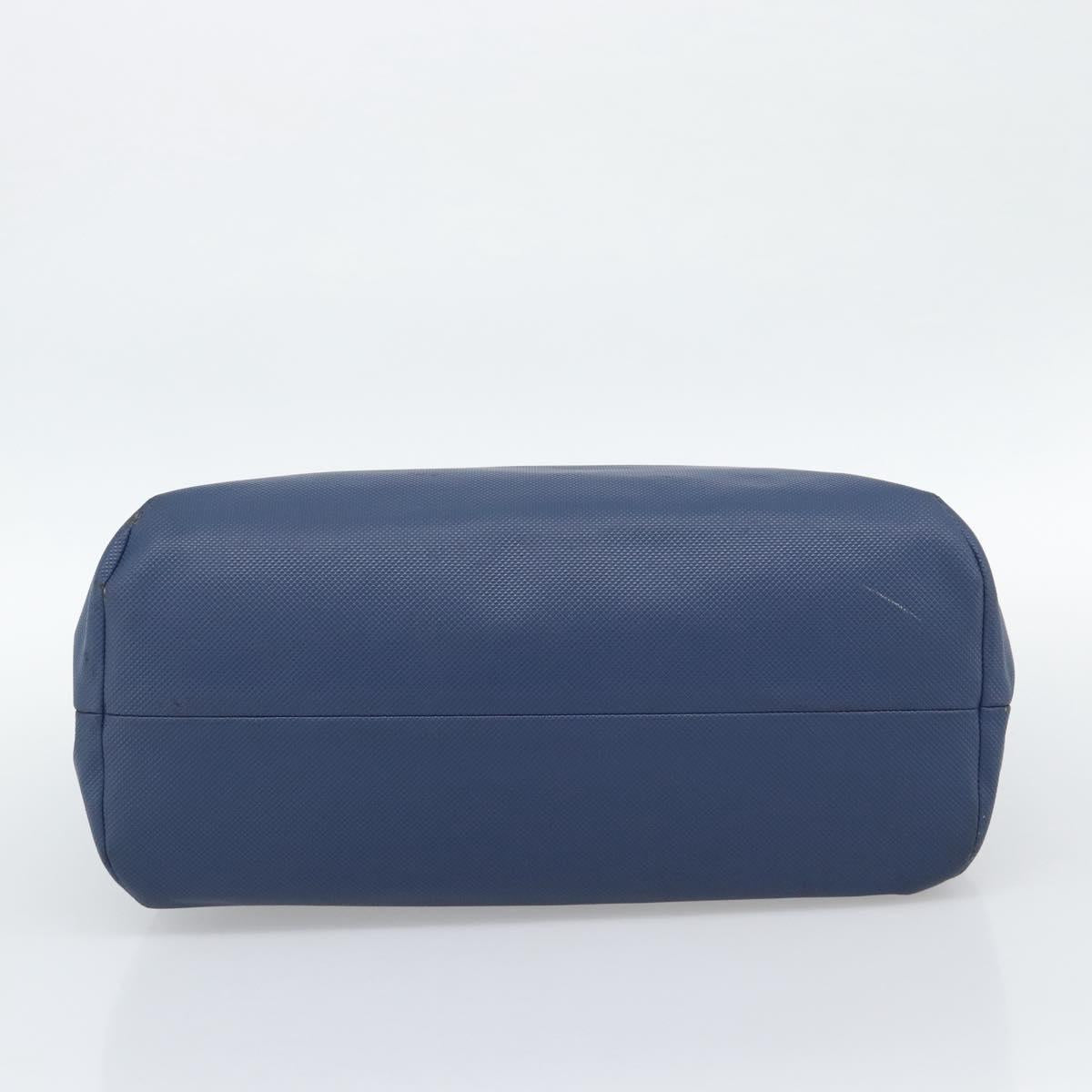 BOTTEGA VENETA Hand Bag Leather Blue Black Auth ka5382
