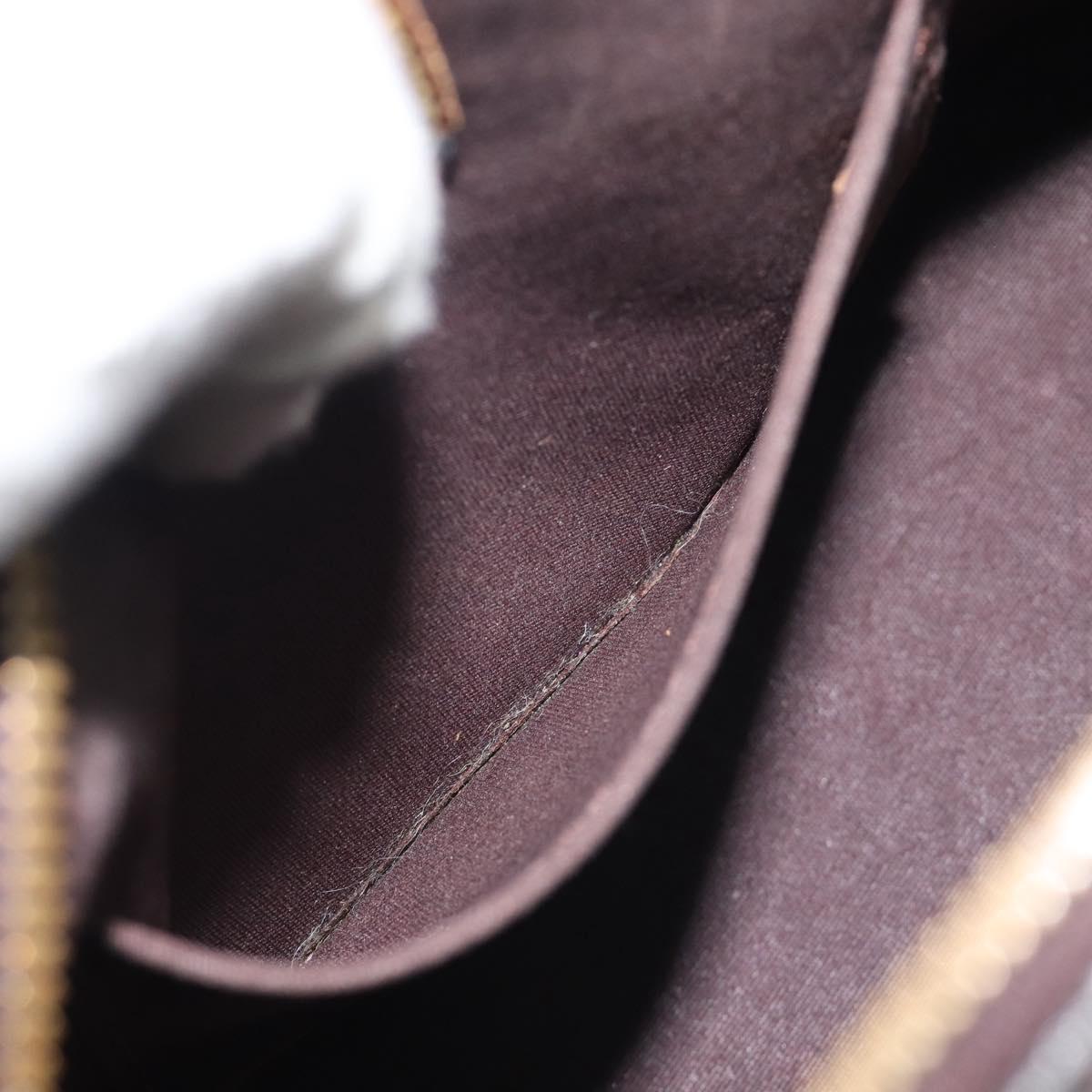 LOUIS VUITTON Monogram Vernis Alma BB Hand Bag Amarante M91678 LV Auth ka5391