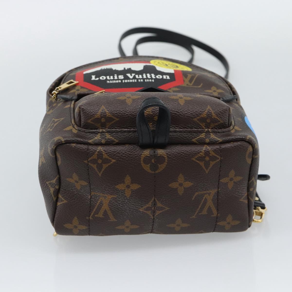 LOUIS VUITTON Monogram World Tour Palm Springs MINI Backpack M42971 Auth ka5392M