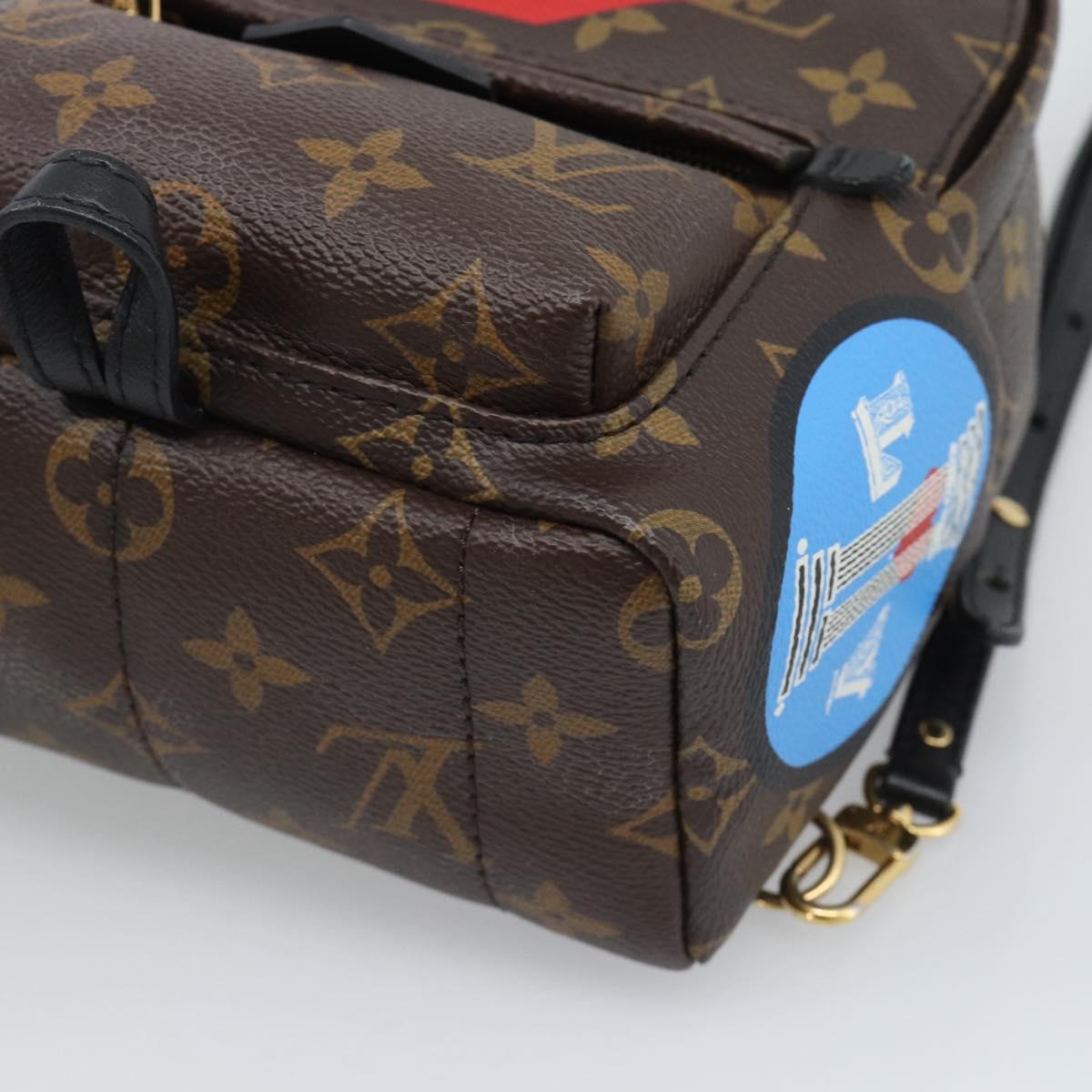 LOUIS VUITTON Monogram World Tour Palm Springs MINI Backpack M42971 Auth ka5392M