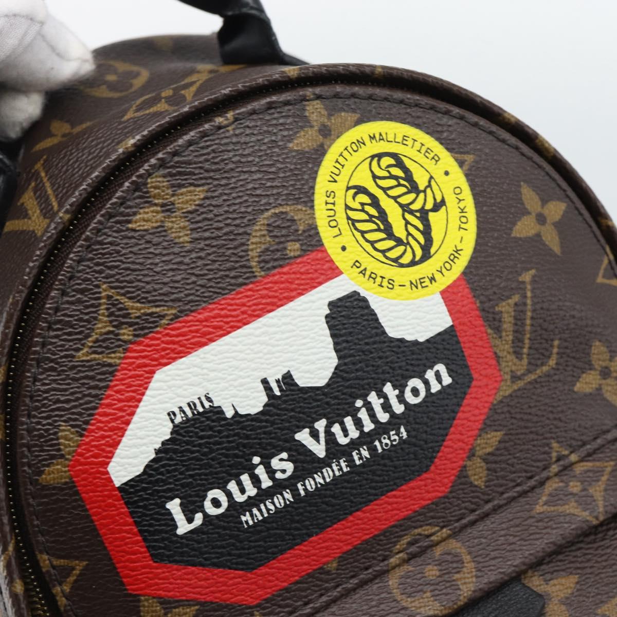 LOUIS VUITTON Monogram World Tour Palm Springs MINI Backpack M42971 Auth ka5392M