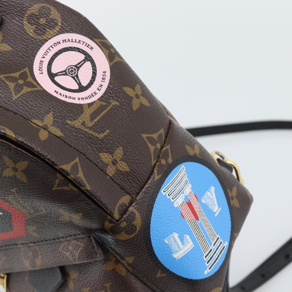 LOUIS VUITTON Monogram World Tour Palm Springs MINI Backpack M42971 Auth ka5392M