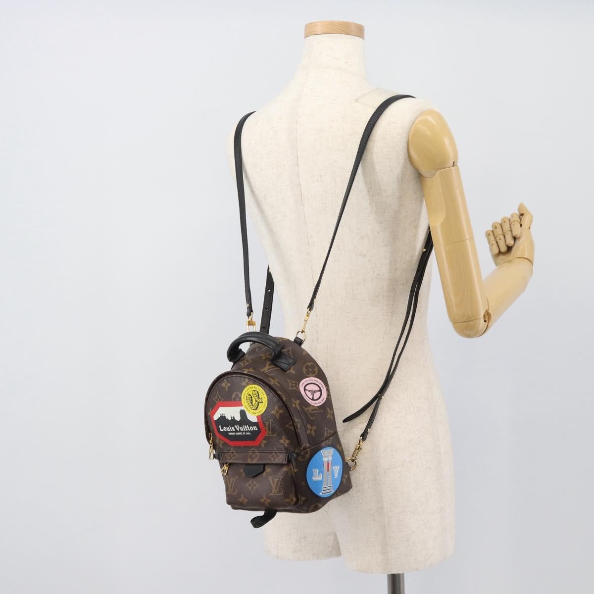 LOUIS VUITTON Monogram World Tour Palm Springs MINI Backpack M42971 Auth ka5392M