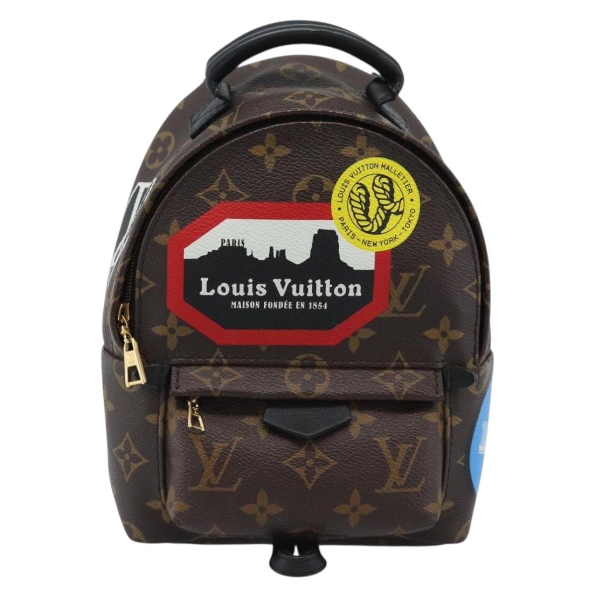 LOUIS VUITTON Monogram World Tour Palm Springs MINI Backpack M42971 Auth ka5392M
