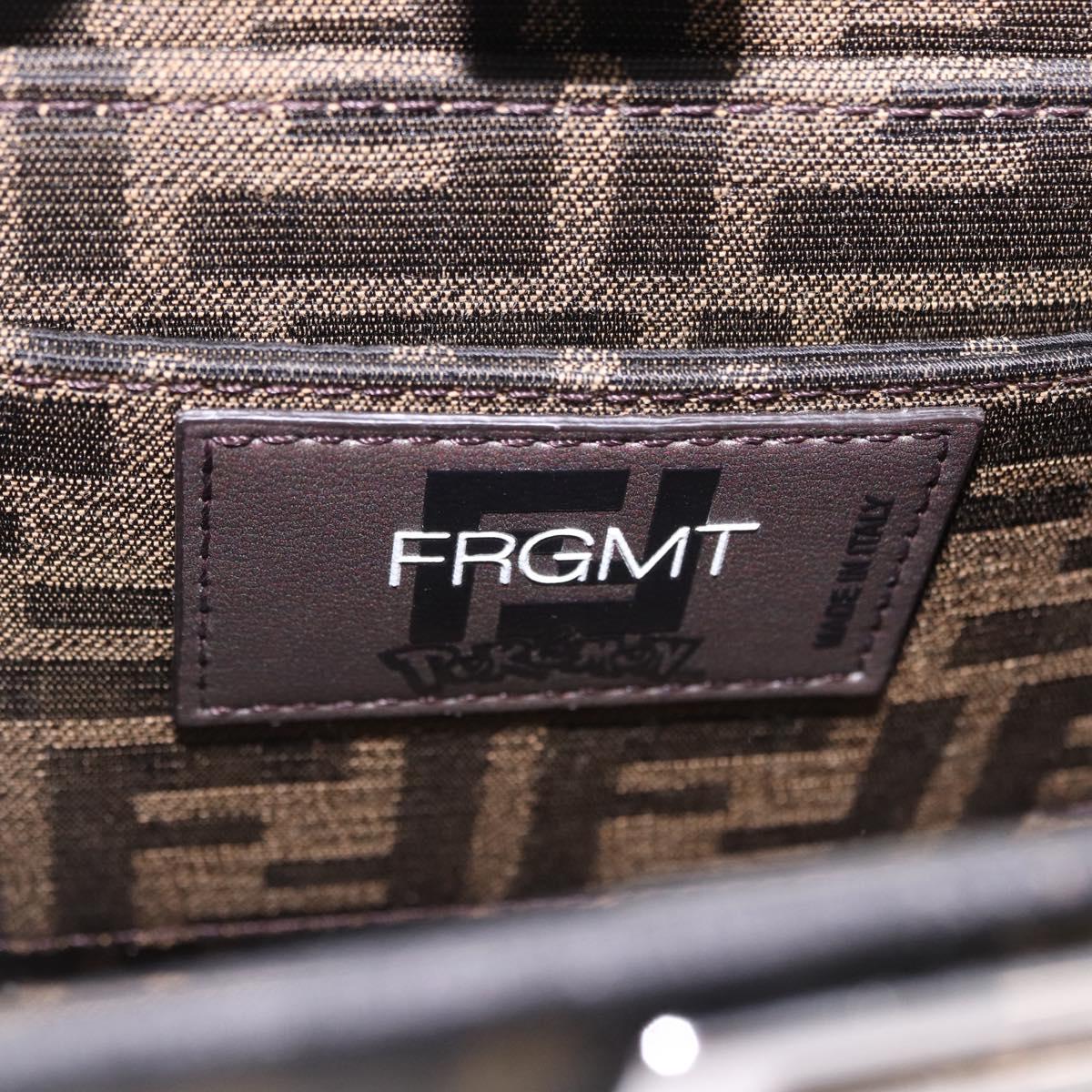FENDI x FRGMT x POKÉMON Zucca Canvas Peek A Boo Dratini 8BN885 Auth ka5395SM