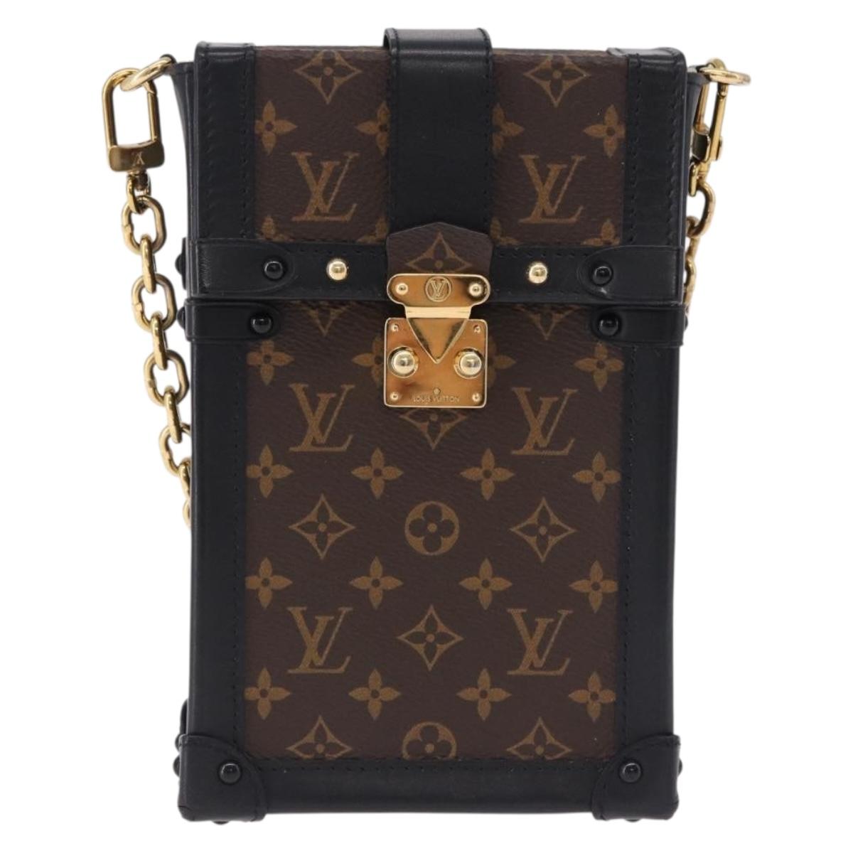 LOUIS VUITTON Monogram Pochette Trunk Vertical Shoulder Bag M63913 Auth ka5398M