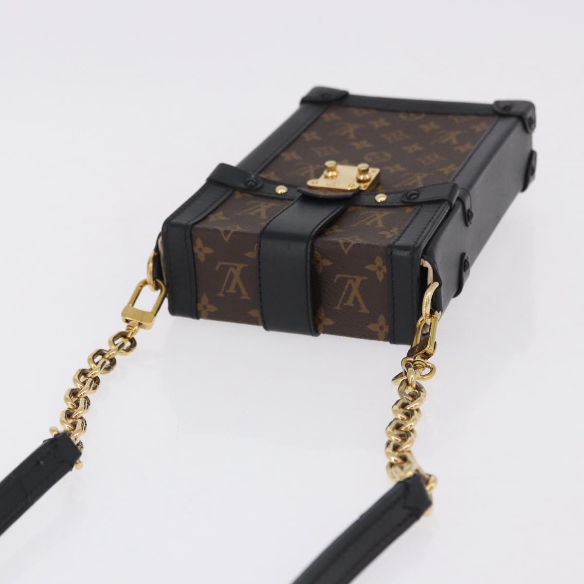 LOUIS VUITTON Monogram Pochette Trunk Vertical Shoulder Bag M63913 Auth ka5398M
