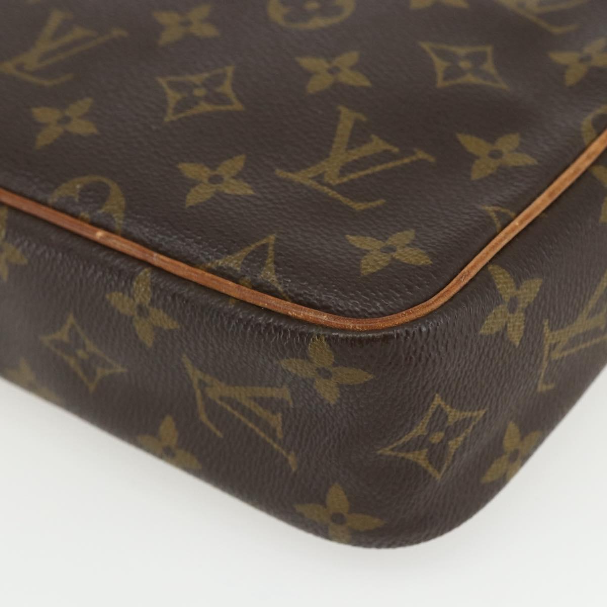 LOUIS VUITTON Monogram Compiegne 23 Clutch Bag M51847 LV Auth ka540