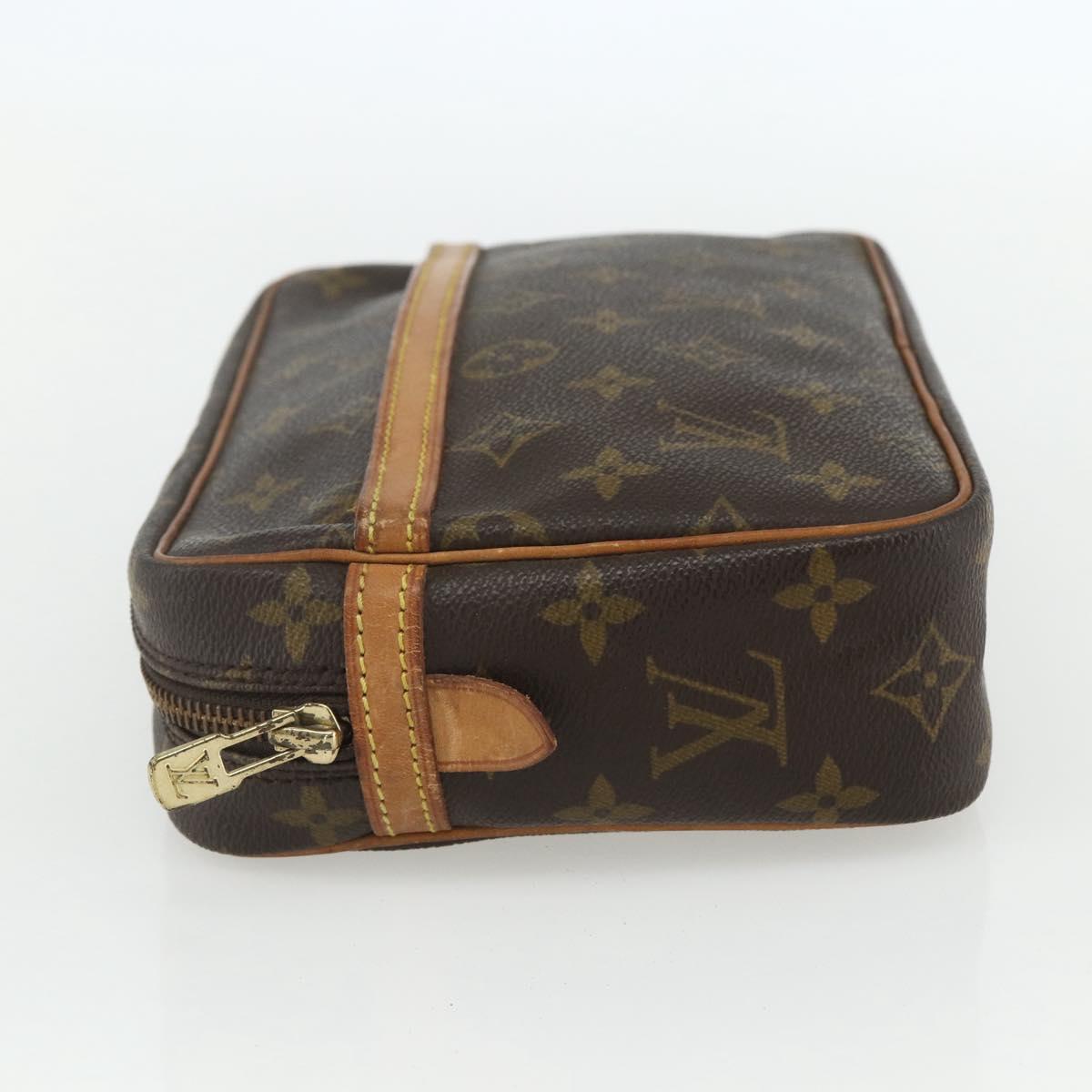 LOUIS VUITTON Monogram Compiegne 23 Clutch Bag M51847 LV Auth ka540