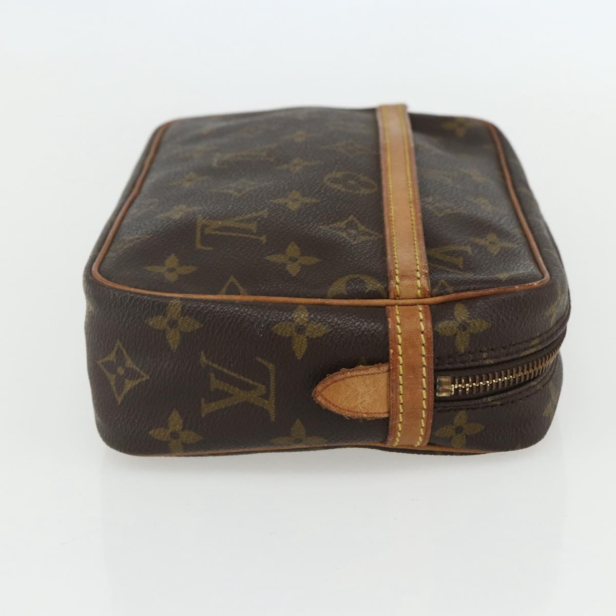 LOUIS VUITTON Monogram Compiegne 23 Clutch Bag M51847 LV Auth ka540
