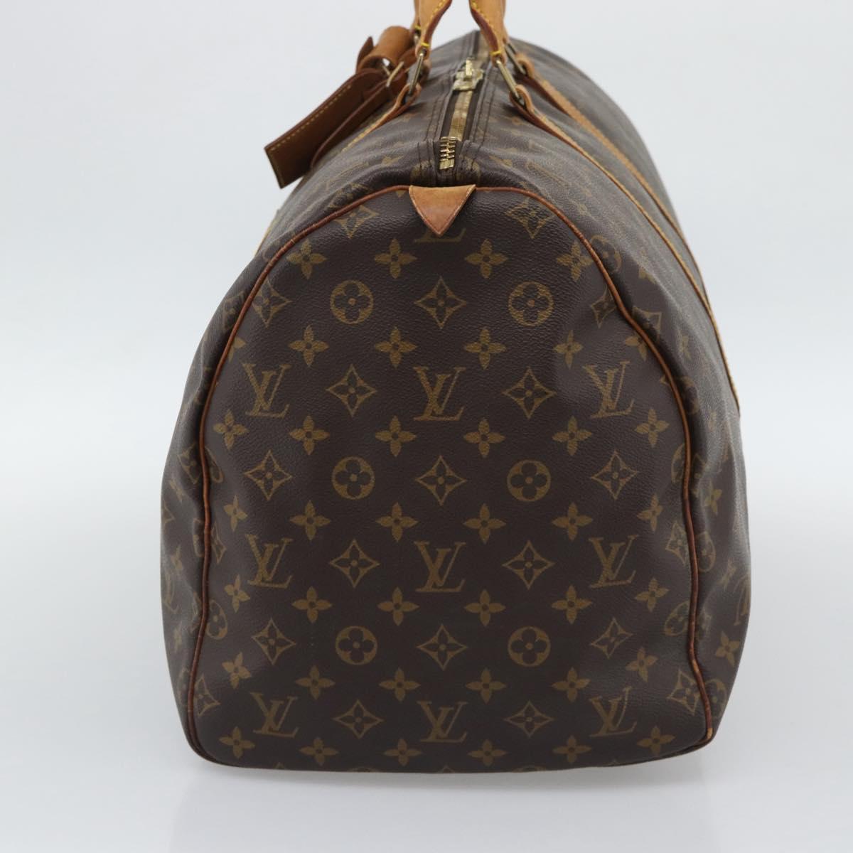 LOUIS VUITTON Monogram Keepall 55 Boston Bag M41424 LV Auth ka5404