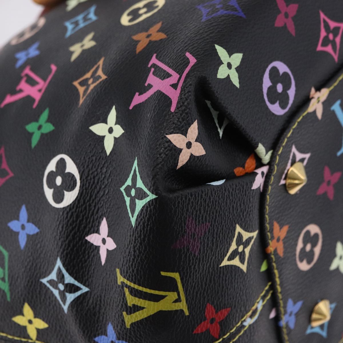 LOUIS VUITTON Monogram Multicolor Annie GM Tote Bag Black M40304 LV Auth ka5405V