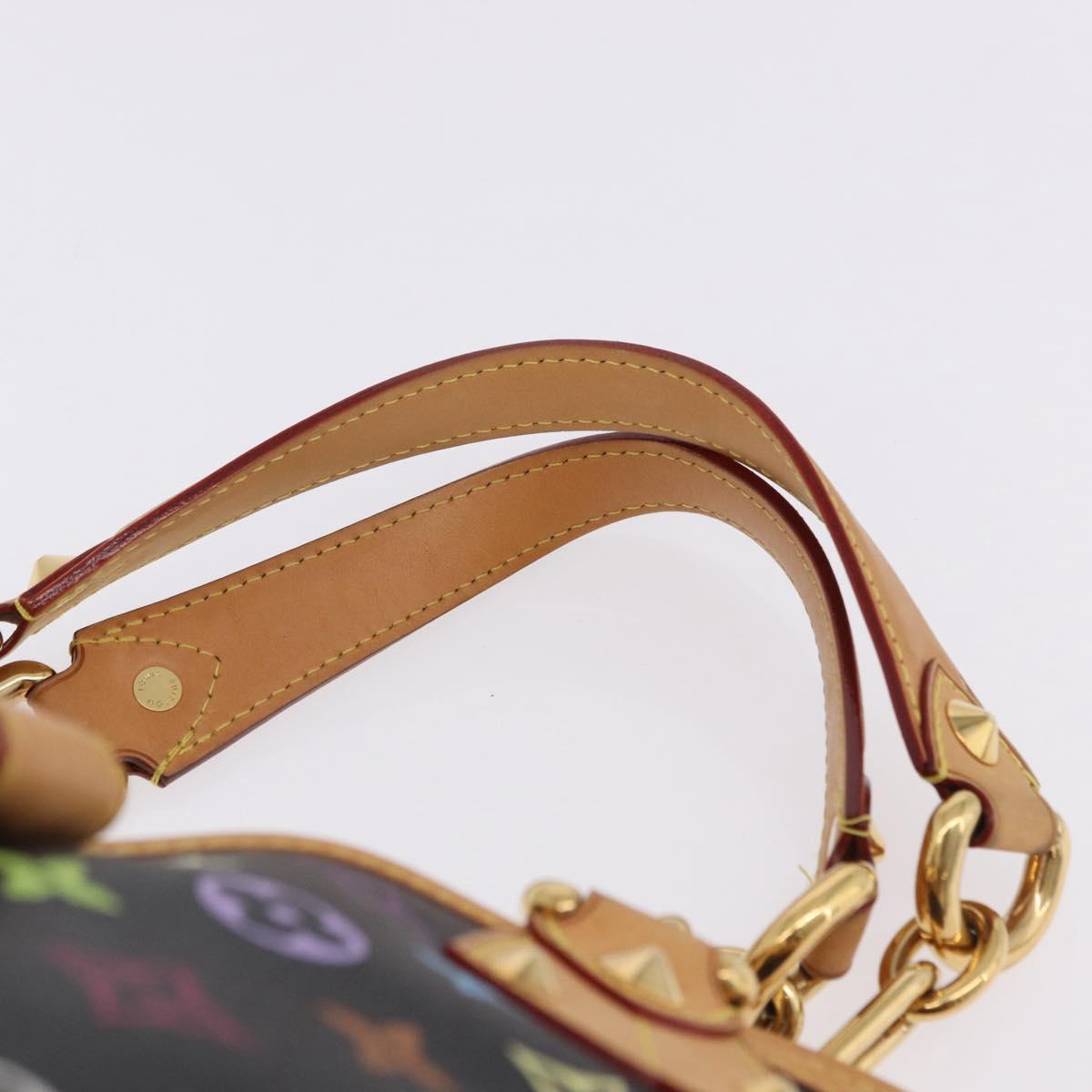 LOUIS VUITTON Monogram Multicolor Annie GM Tote Bag Black M40304 LV Auth ka5405V