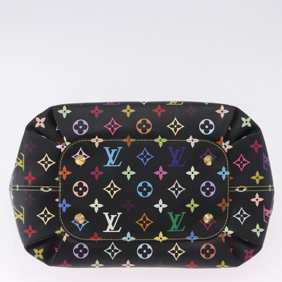 LOUIS VUITTON Monogram Multicolor Annie GM Tote Bag Black M40304 LV Auth ka5405V