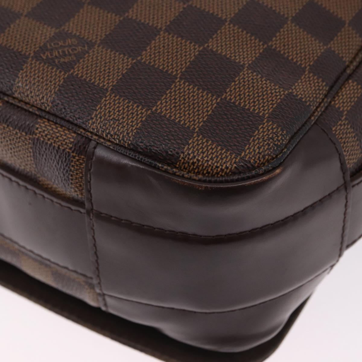 LOUIS VUITTON Damier Ebene Bastille Shoulder Bag N45258 LV Auth ka5408