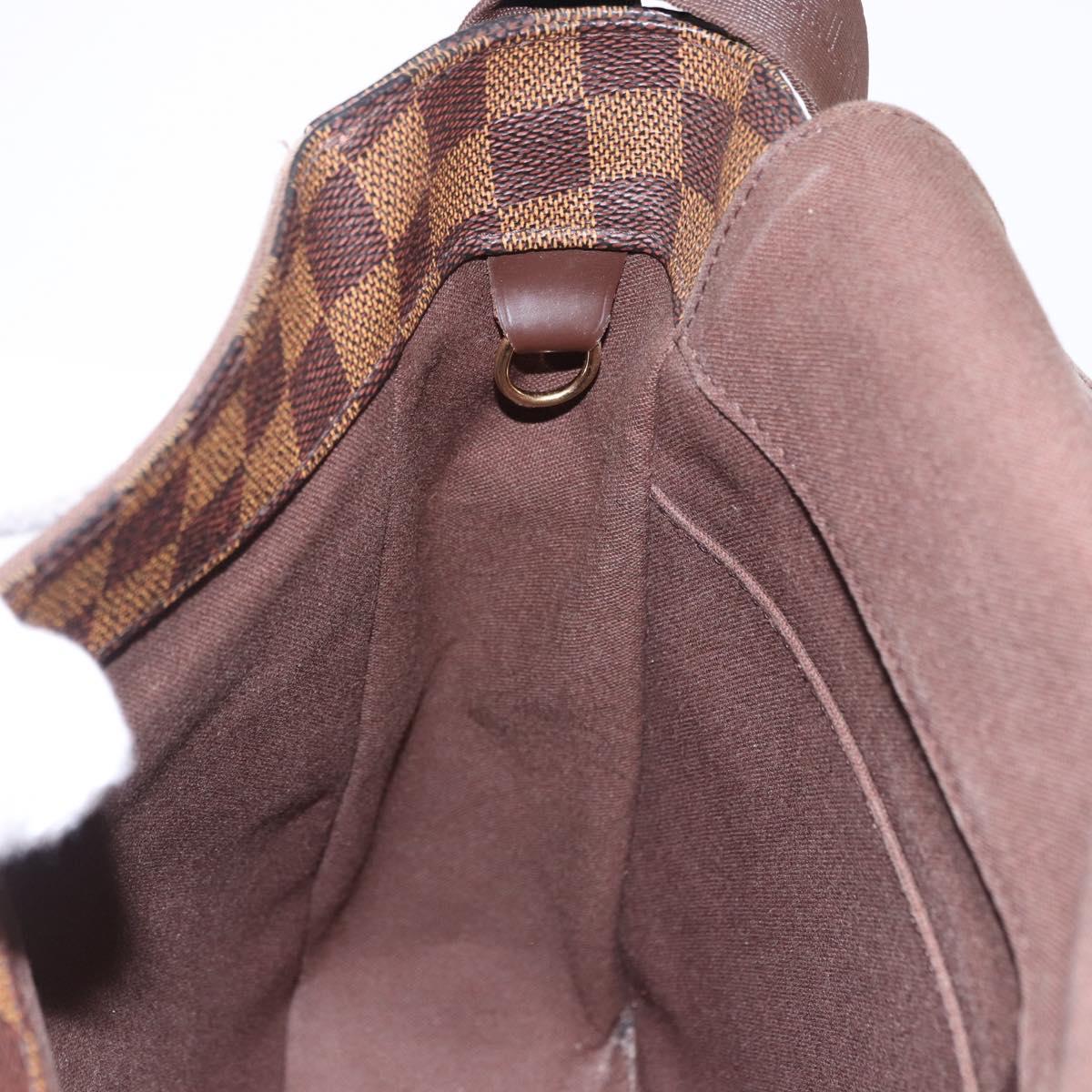 LOUIS VUITTON Damier Ebene Bastille Shoulder Bag N45258 LV Auth ka5408