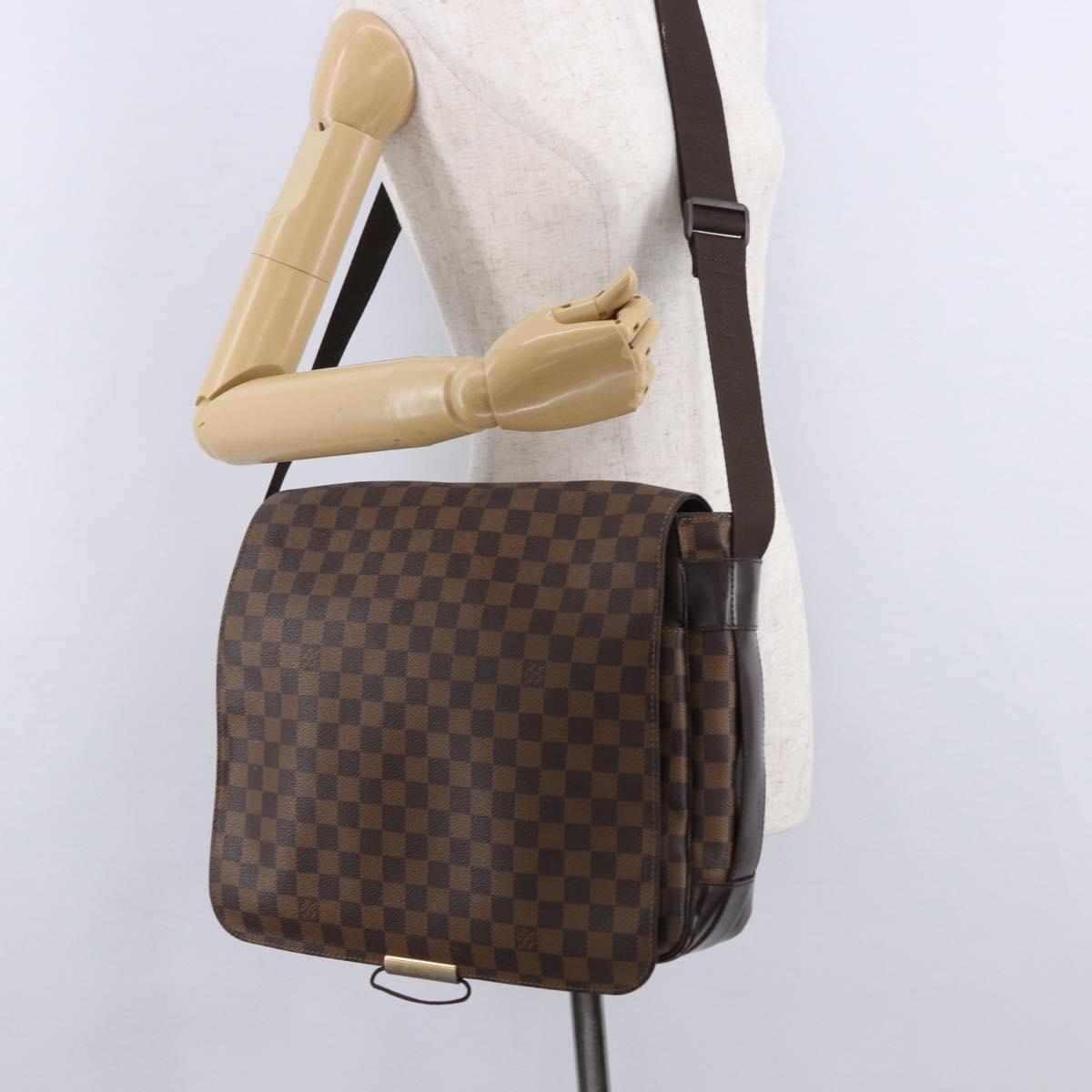 LOUIS VUITTON Damier Ebene Bastille Shoulder Bag N45258 LV Auth ka5408