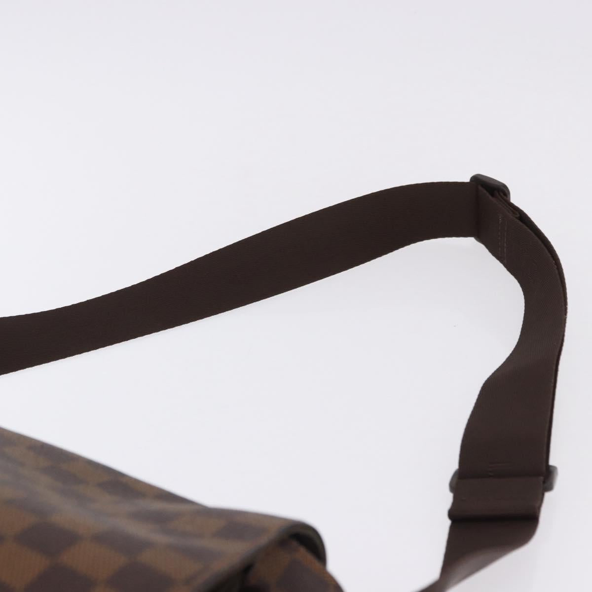 LOUIS VUITTON Damier Ebene Bastille Shoulder Bag N45258 LV Auth ka5408