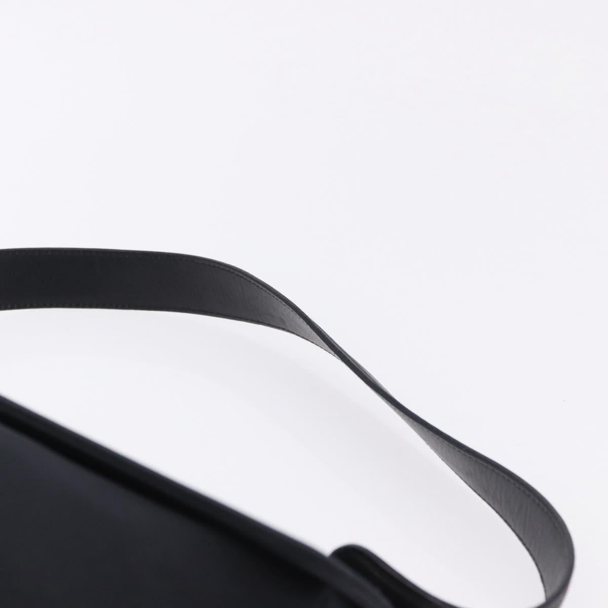 Salvatore Ferragamo Vala Hand Bag Canvas Black Silver Auth ka5410