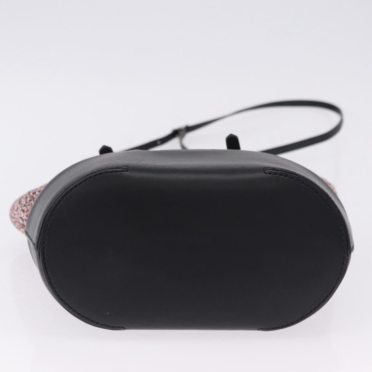 BALENCIAGA Hand Bag Canvas 2way Red Black 410790 Auth ka5418V