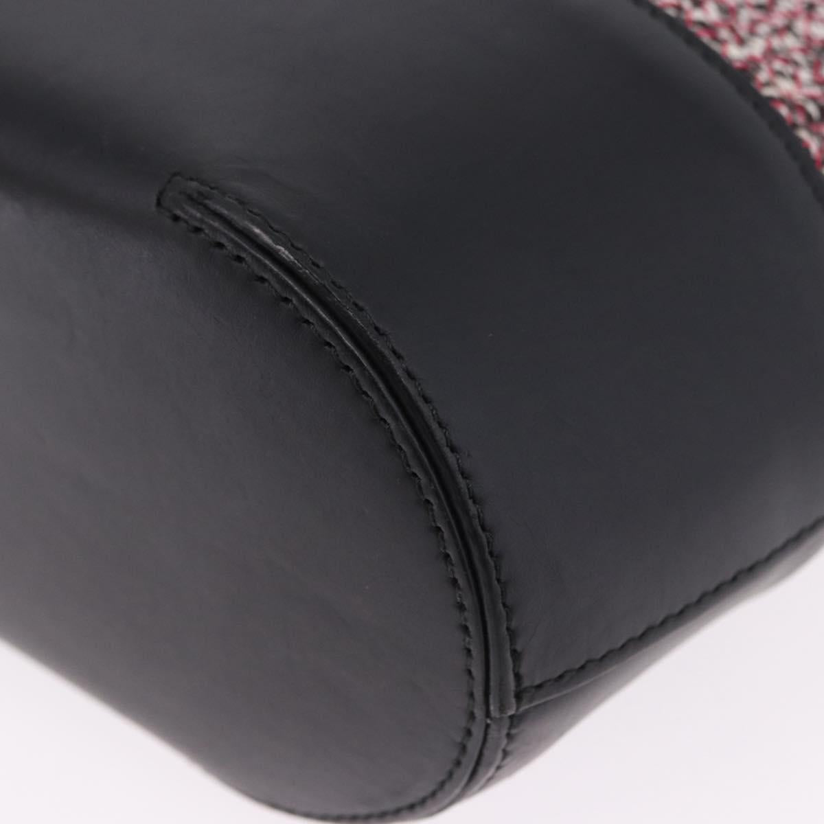BALENCIAGA Hand Bag Canvas 2way Red Black 410790 Auth ka5418V