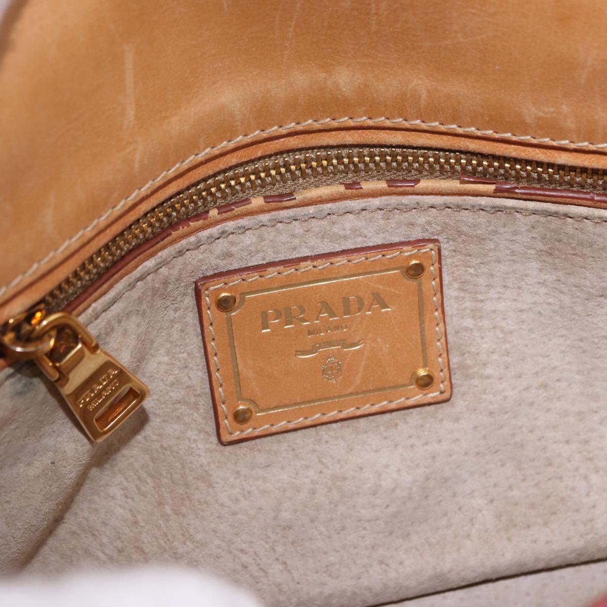 PRADA Shoulder Bag Canvas Pink Black Auth ka5421