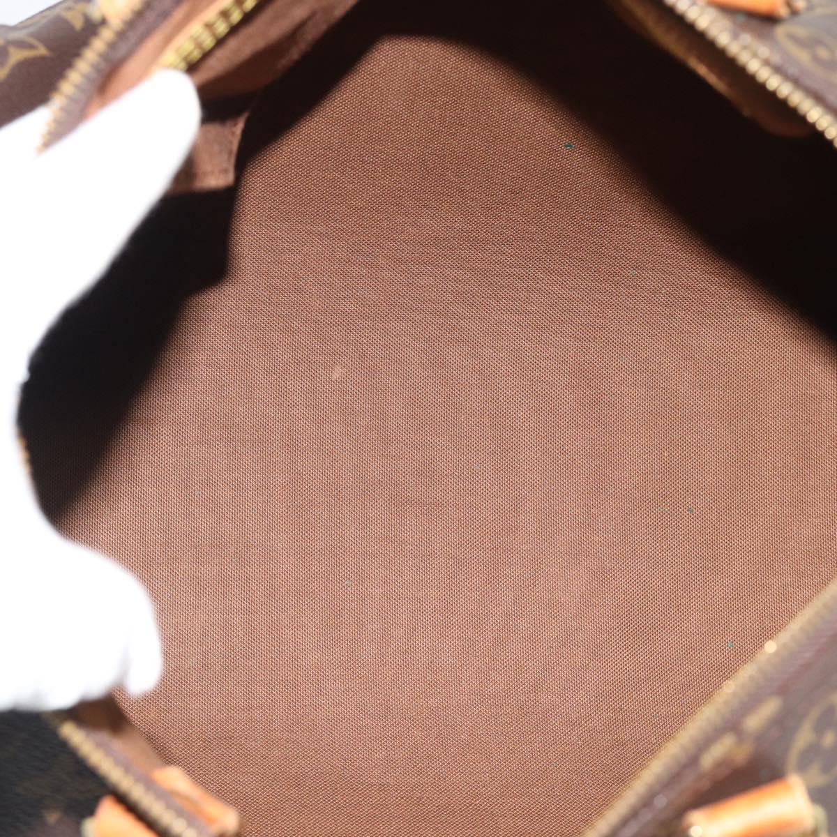LOUIS VUITTON Monogram Speedy 30 Hand Bag M41526 LV Auth ka5425