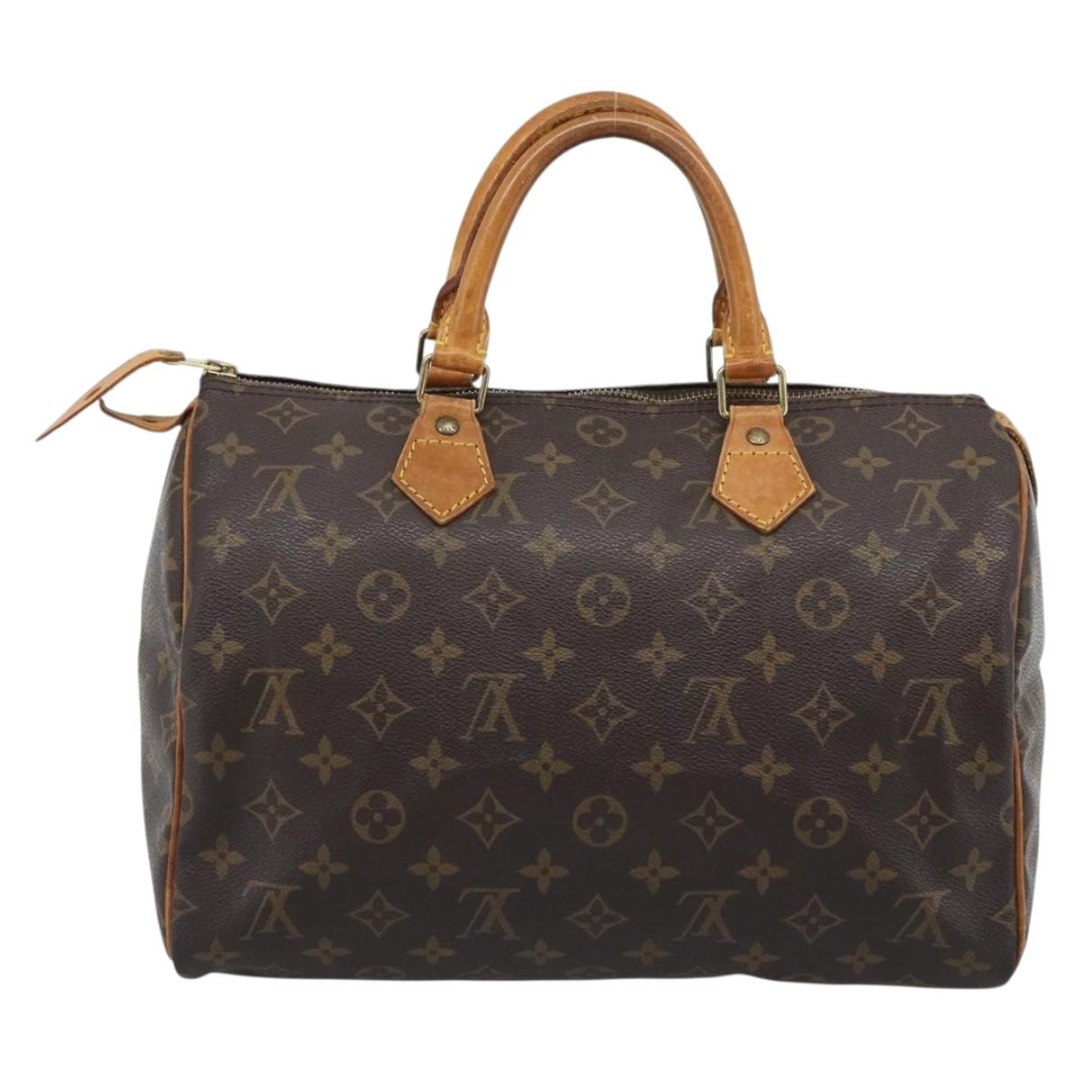 LOUIS VUITTON Monogram Speedy 30 Hand Bag M41526 LV Auth ka5425