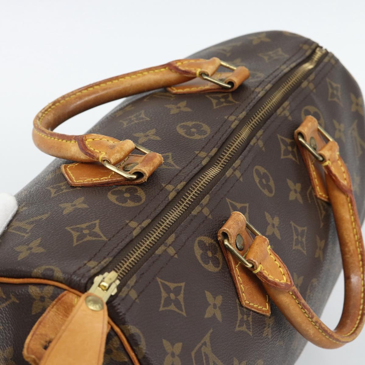LOUIS VUITTON Monogram Speedy 30 Hand Bag M41526 LV Auth ka5425