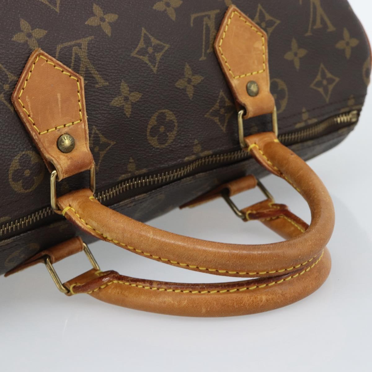 LOUIS VUITTON Monogram Speedy 30 Hand Bag M41526 LV Auth ka5425