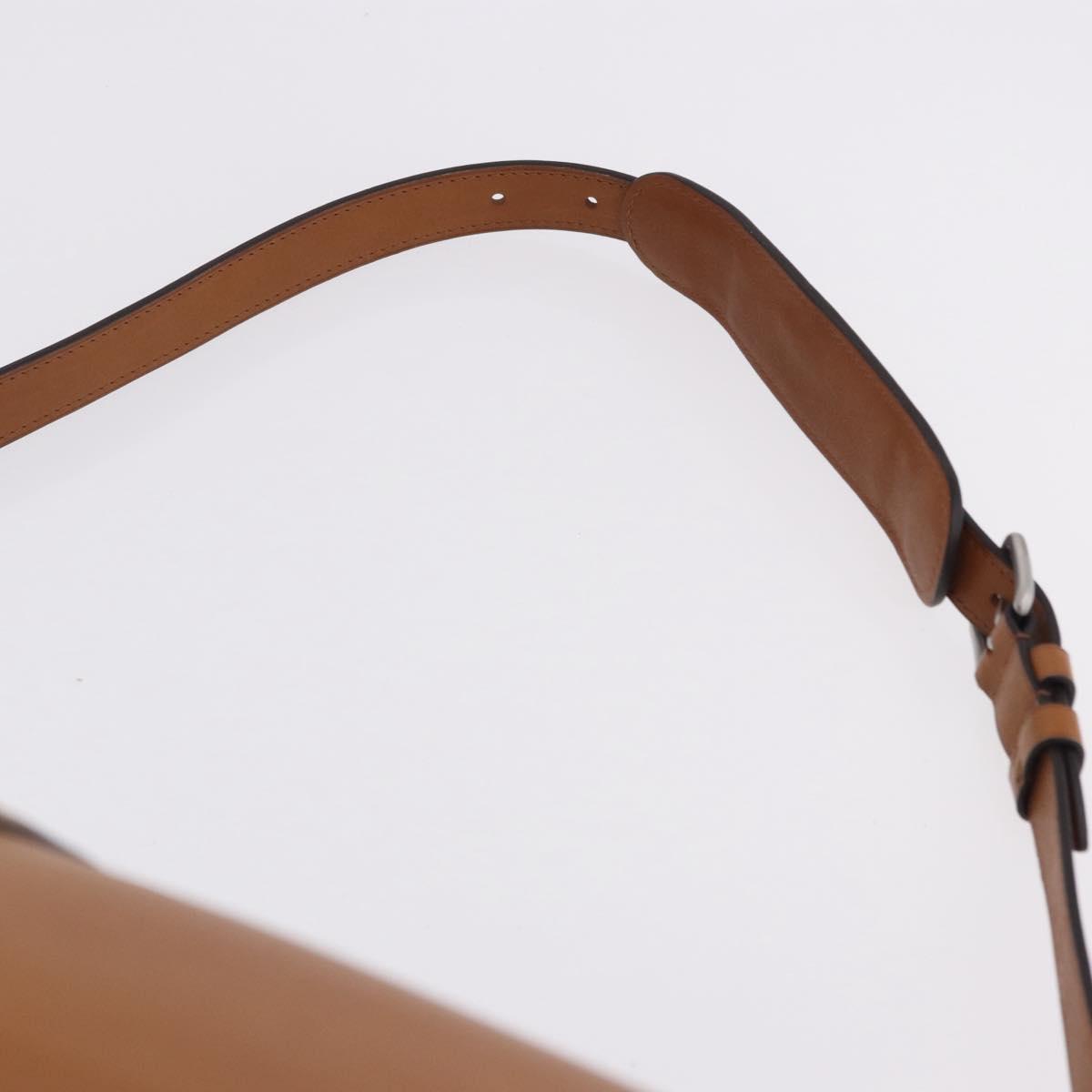 LOUIS VUITTON Keepall Bandouliere 50 Leather Brown Silver M21346 Auth ka5427SM