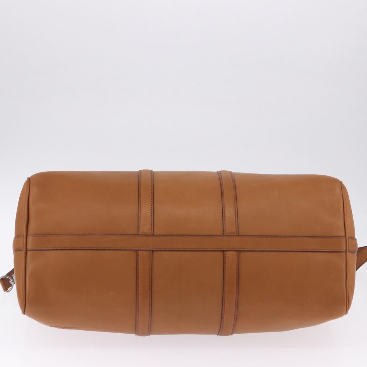 LOUIS VUITTON Keepall Bandouliere 50 Leather Brown Silver M21346 Auth ka5427SM