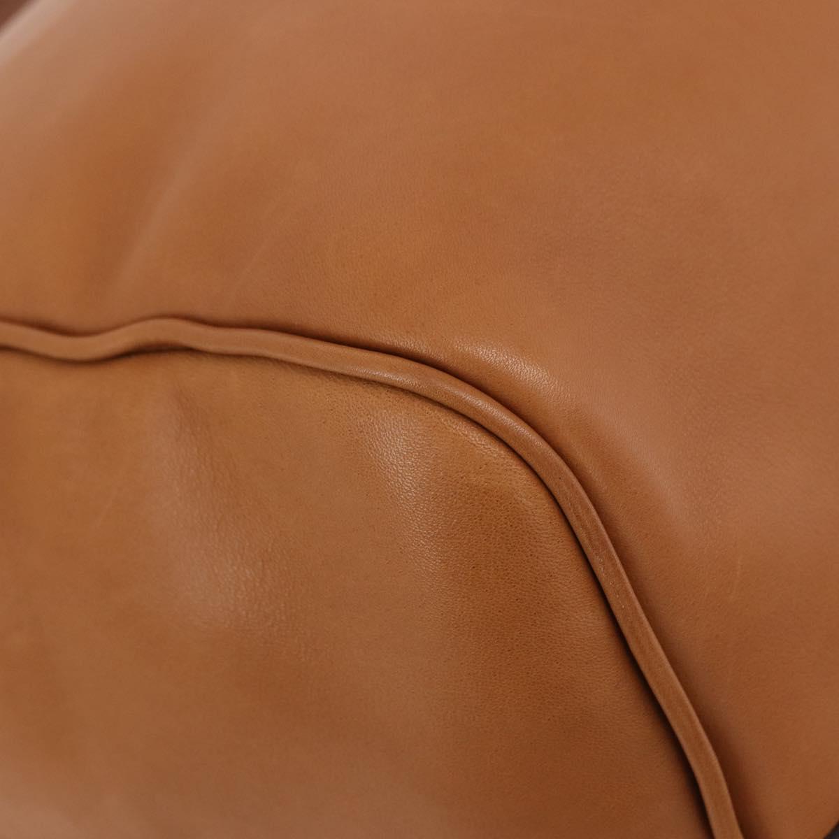 LOUIS VUITTON Keepall Bandouliere 50 Leather Brown Silver M21346 Auth ka5427SM