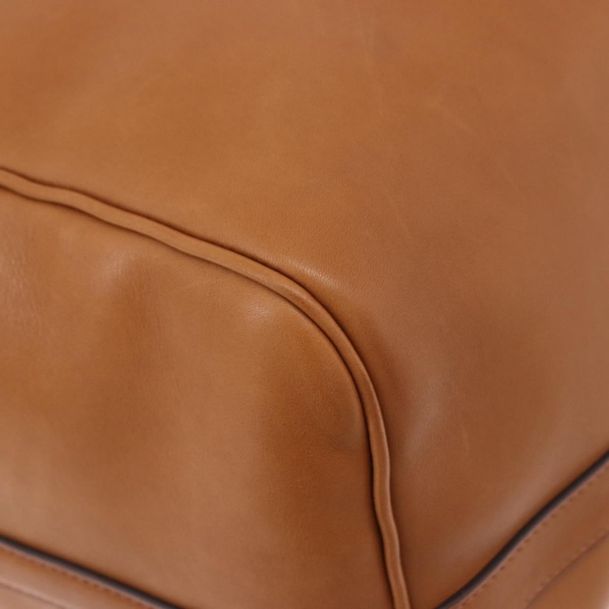 LOUIS VUITTON Keepall Bandouliere 50 Leather Brown Silver M21346 Auth ka5427SM