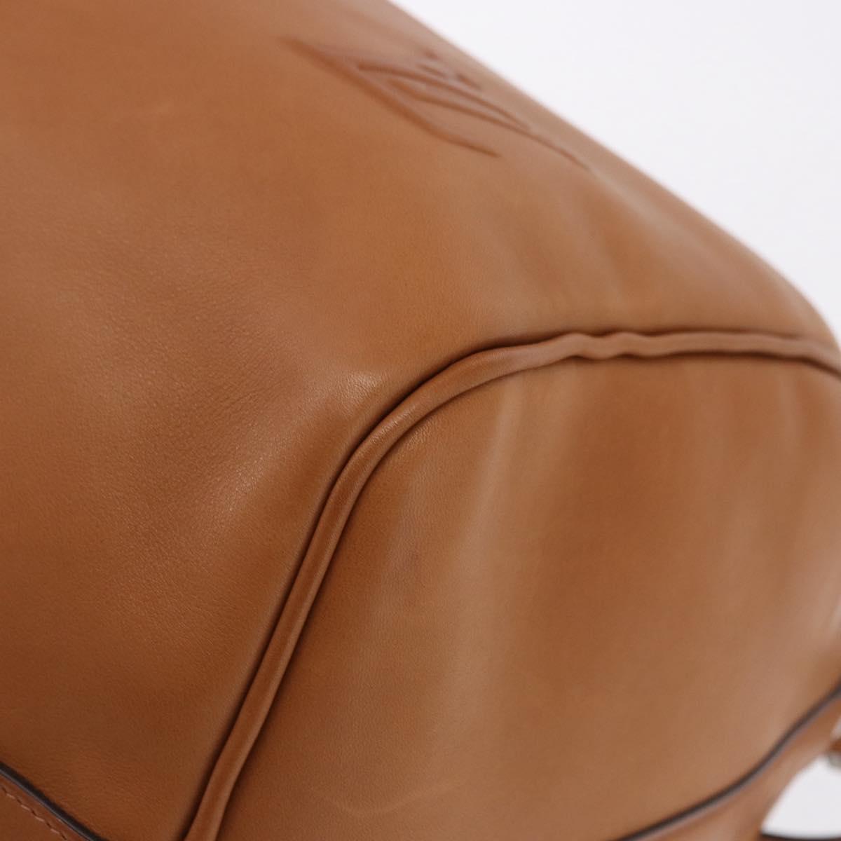LOUIS VUITTON Keepall Bandouliere 50 Leather Brown Silver M21346 Auth ka5427SM