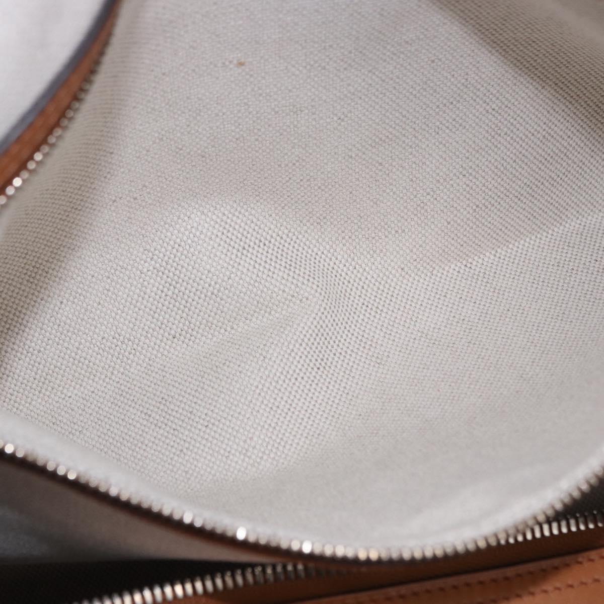 LOUIS VUITTON Keepall Bandouliere 50 Leather Brown Silver M21346 Auth ka5427SM