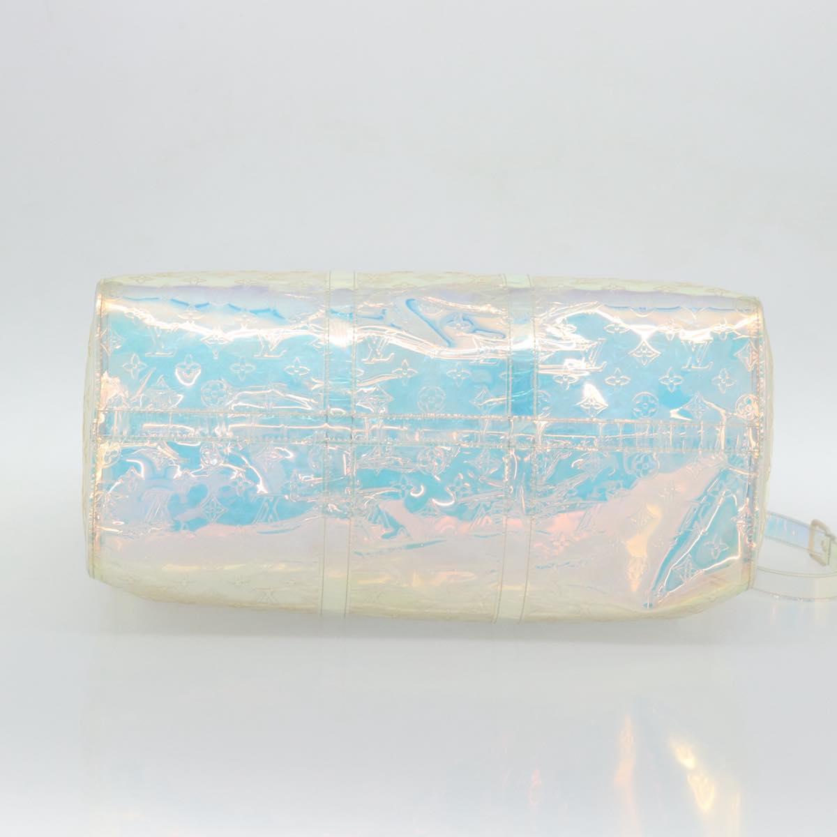 LOUIS VUITTON Monogram Prism Keepall Bandouliere 50 Clear M53271 LV Auth ka5430M