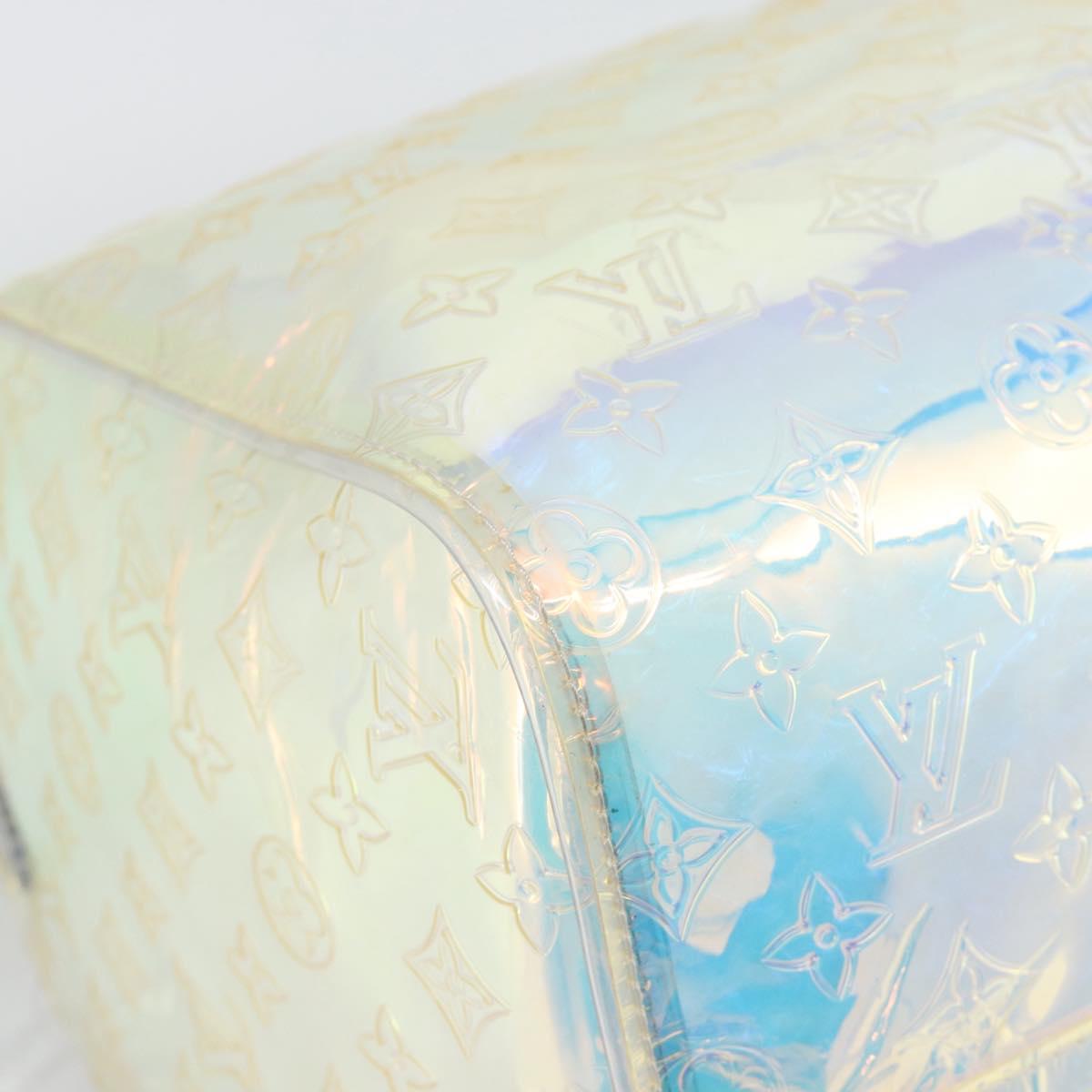 LOUIS VUITTON Monogram Prism Keepall Bandouliere 50 Clear M53271 LV Auth ka5430M