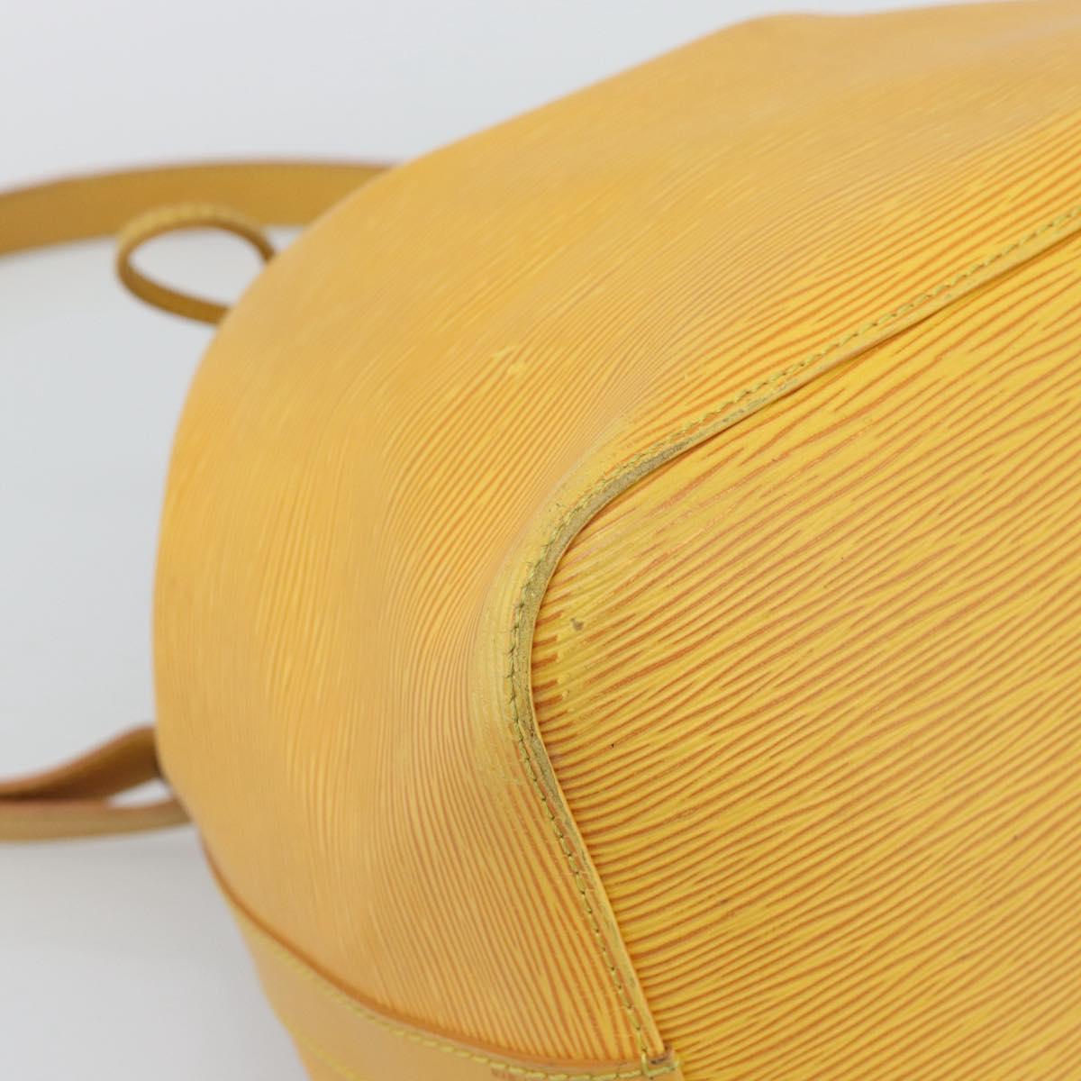 LOUIS VUITTON Epi Petit Noe Shoulder Bag Tassili Yellow M44109 LV Auth ka5433