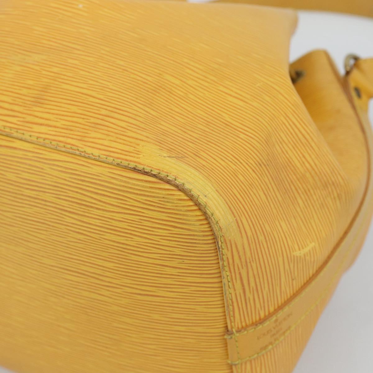 LOUIS VUITTON Epi Petit Noe Shoulder Bag Tassili Yellow M44109 LV Auth ka5433
