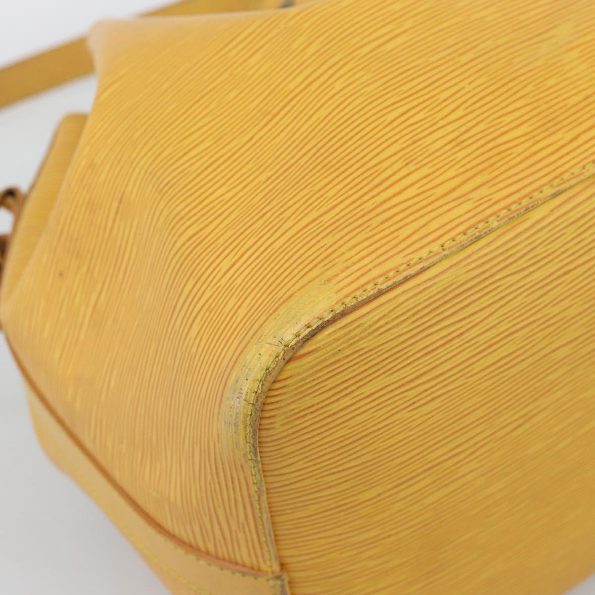 LOUIS VUITTON Epi Petit Noe Shoulder Bag Tassili Yellow M44109 LV Auth ka5433