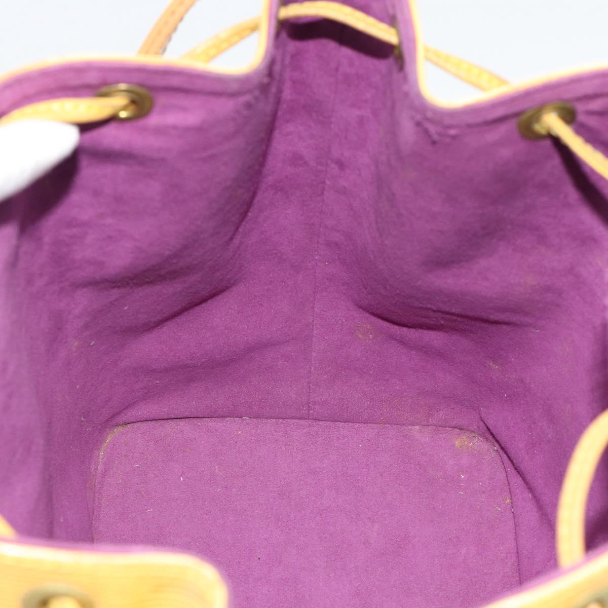 LOUIS VUITTON Epi Petit Noe Shoulder Bag Tassili Yellow M44109 LV Auth ka5433