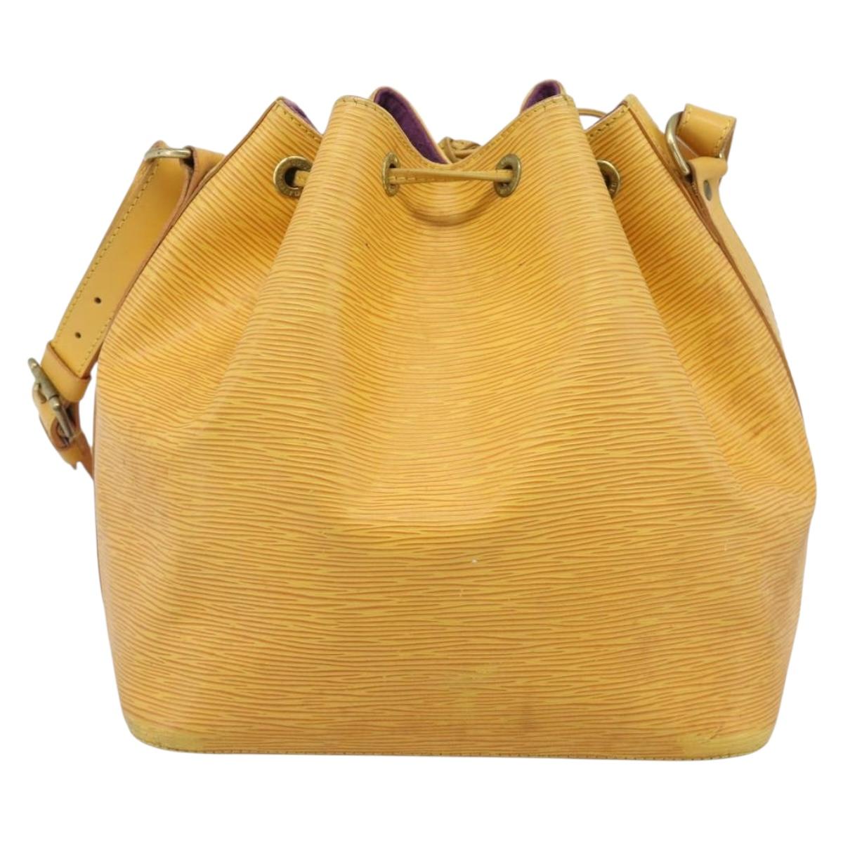 LOUIS VUITTON Epi Petit Noe Shoulder Bag Tassili Yellow M44109 LV Auth ka5433