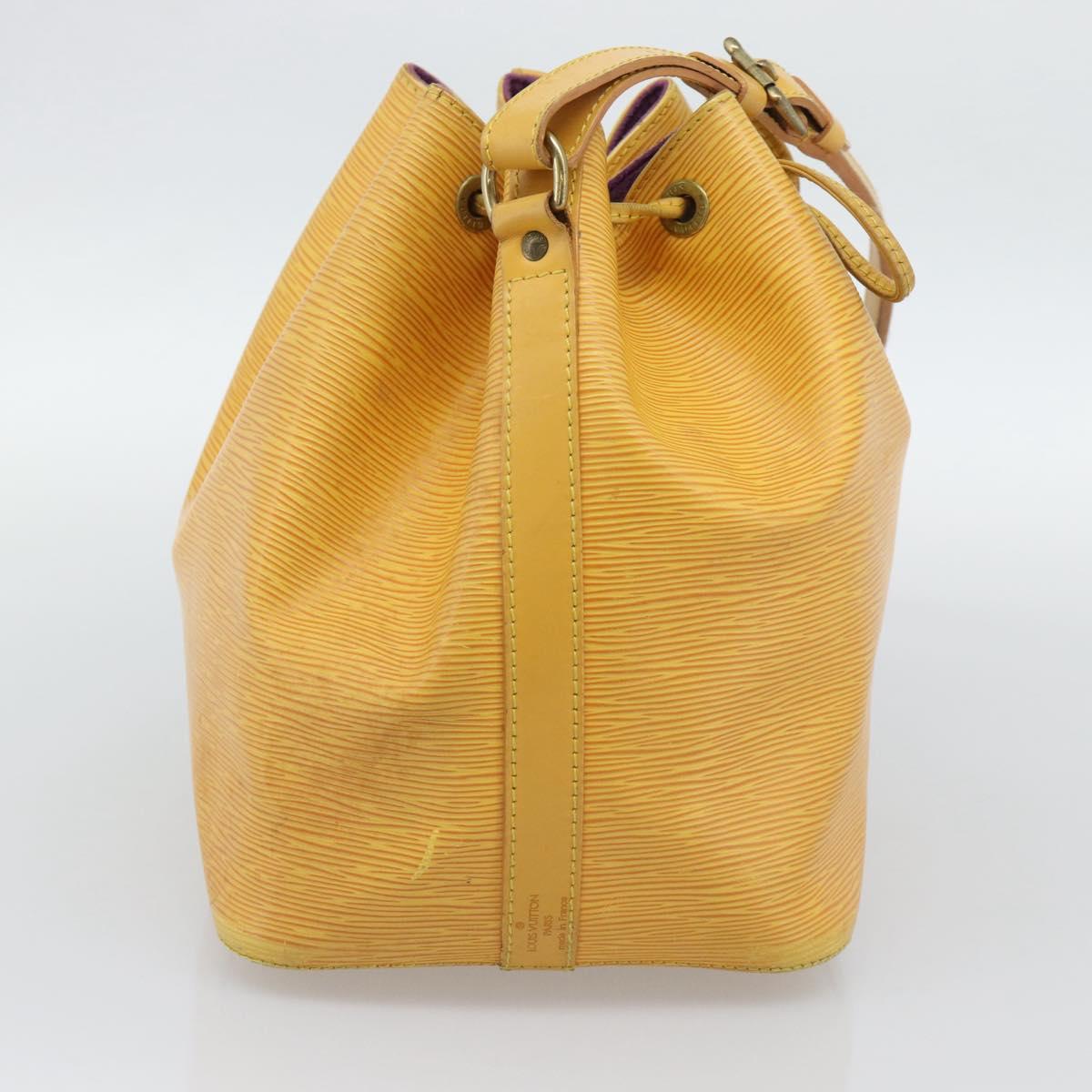 LOUIS VUITTON Epi Petit Noe Shoulder Bag Tassili Yellow M44109 LV Auth ka5433