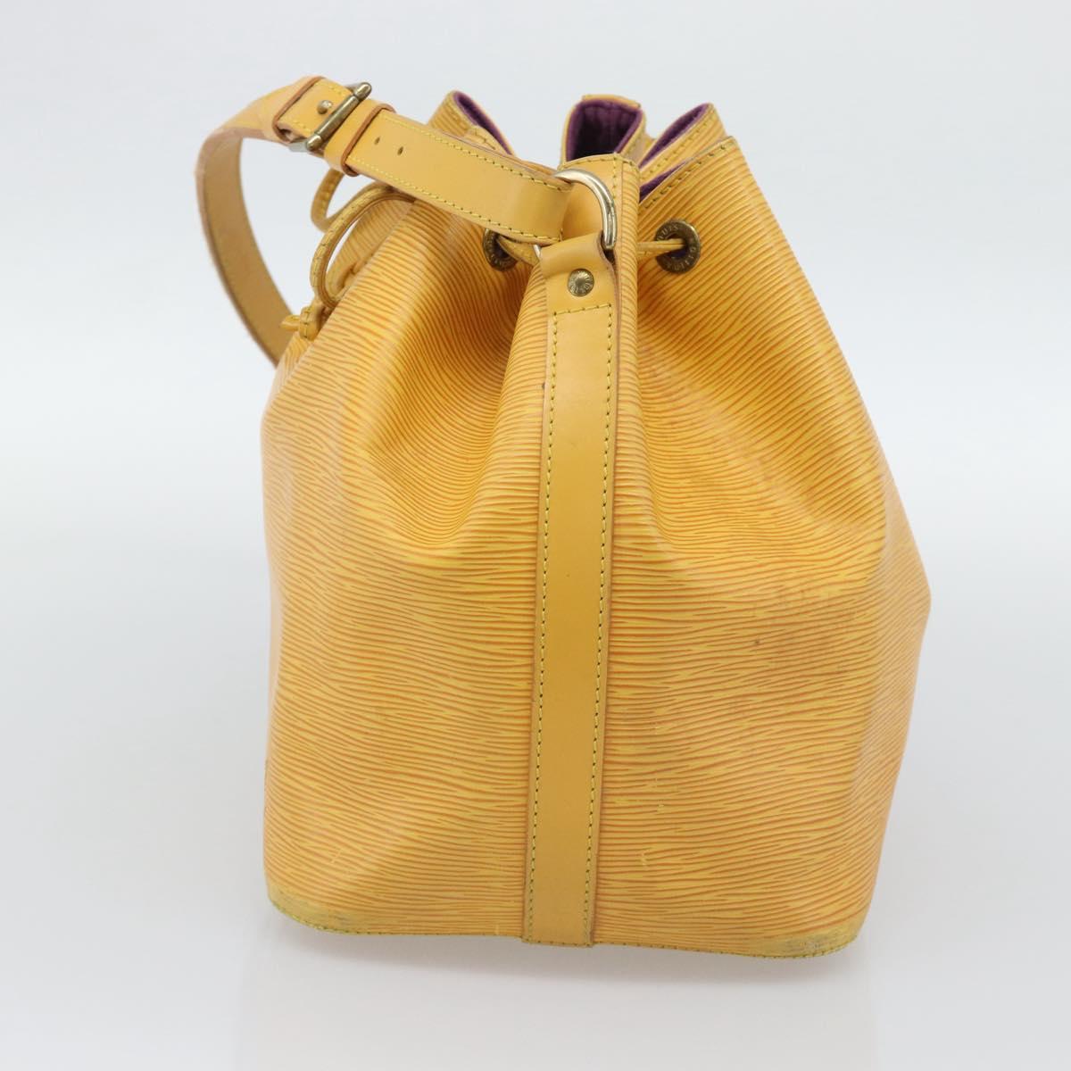 LOUIS VUITTON Epi Petit Noe Shoulder Bag Tassili Yellow M44109 LV Auth ka5433