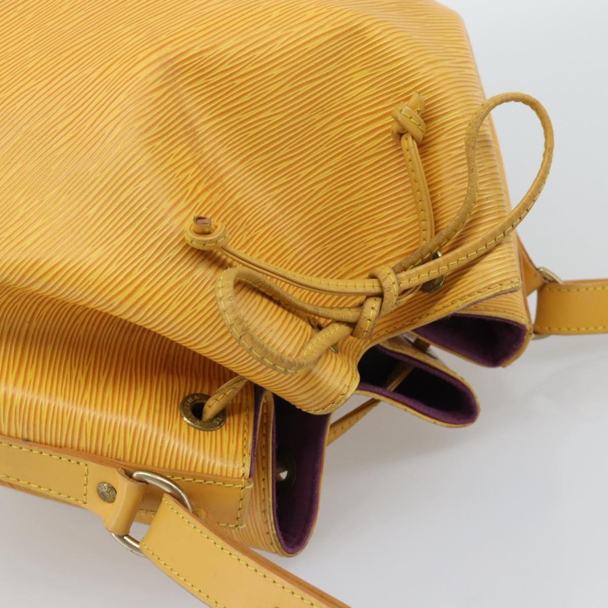 LOUIS VUITTON Epi Petit Noe Shoulder Bag Tassili Yellow M44109 LV Auth ka5433
